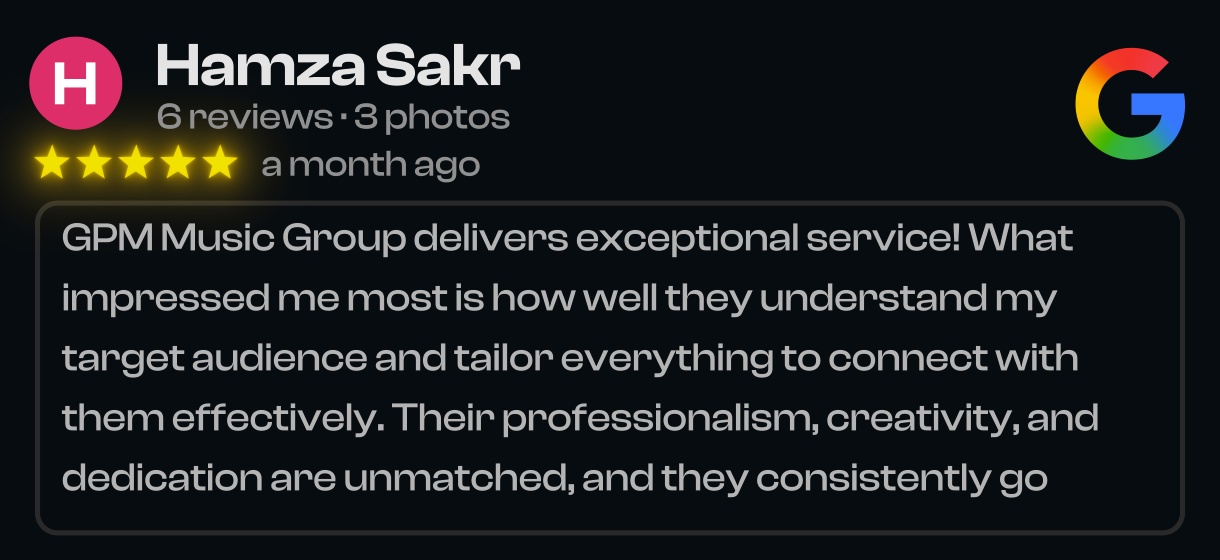 GPM Music Group Reviews