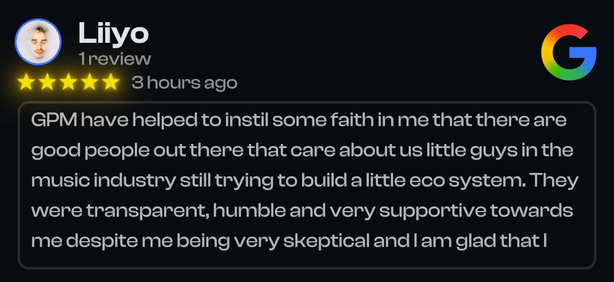 GPM Music Group reviews