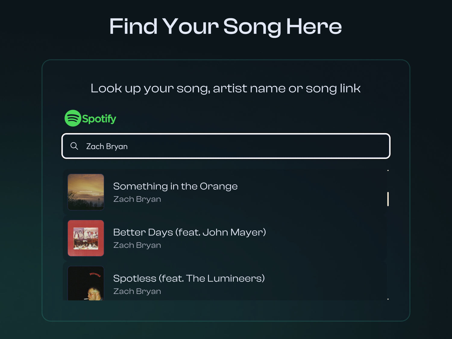 Spotify Song promotion