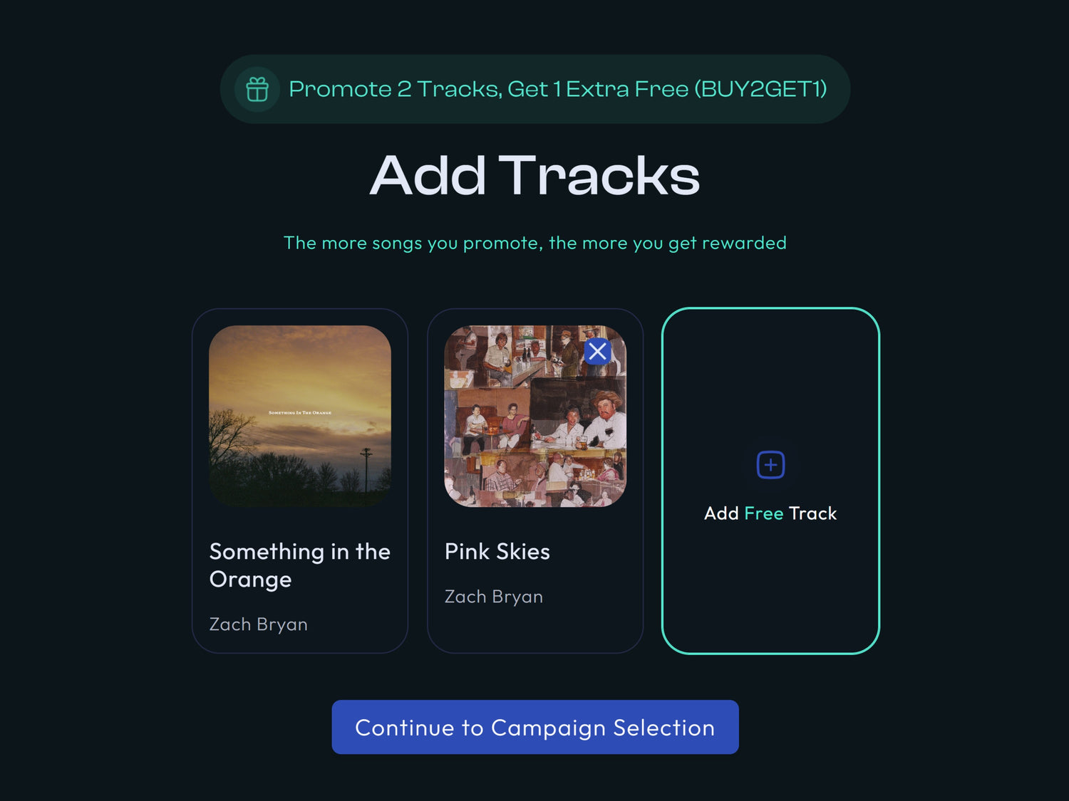 spotify track promotion